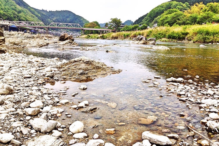 奈良県吉野川風景 - 絵画/タペストリ