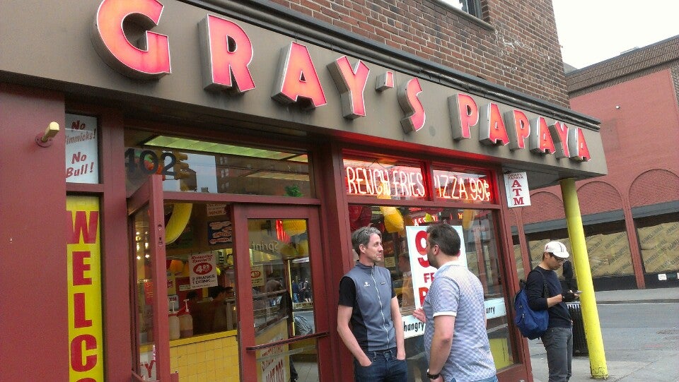 Gray's Papaya at 402 Avenue of the Americas (at W 8th St) New York, NY