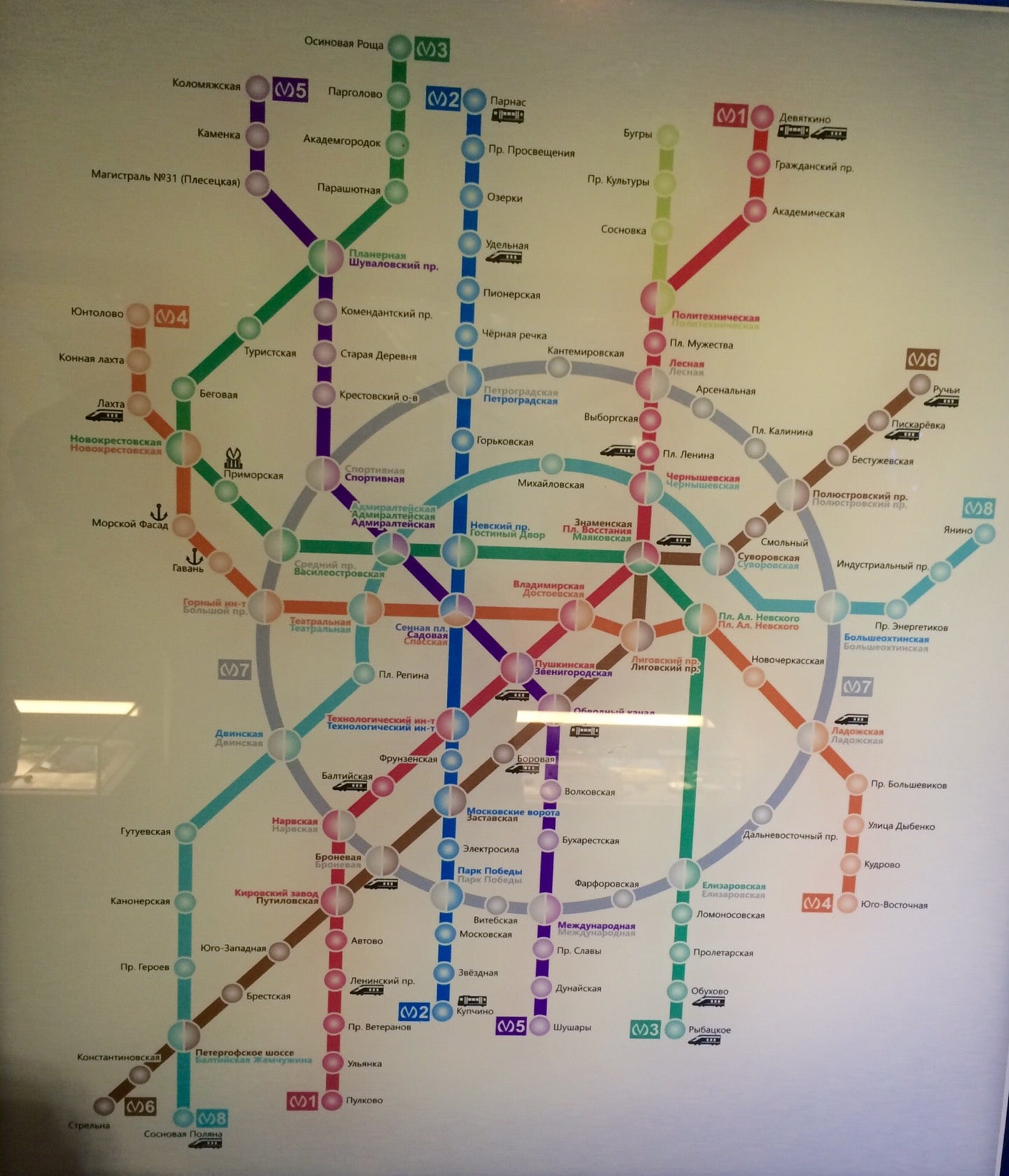новая карта метро спб