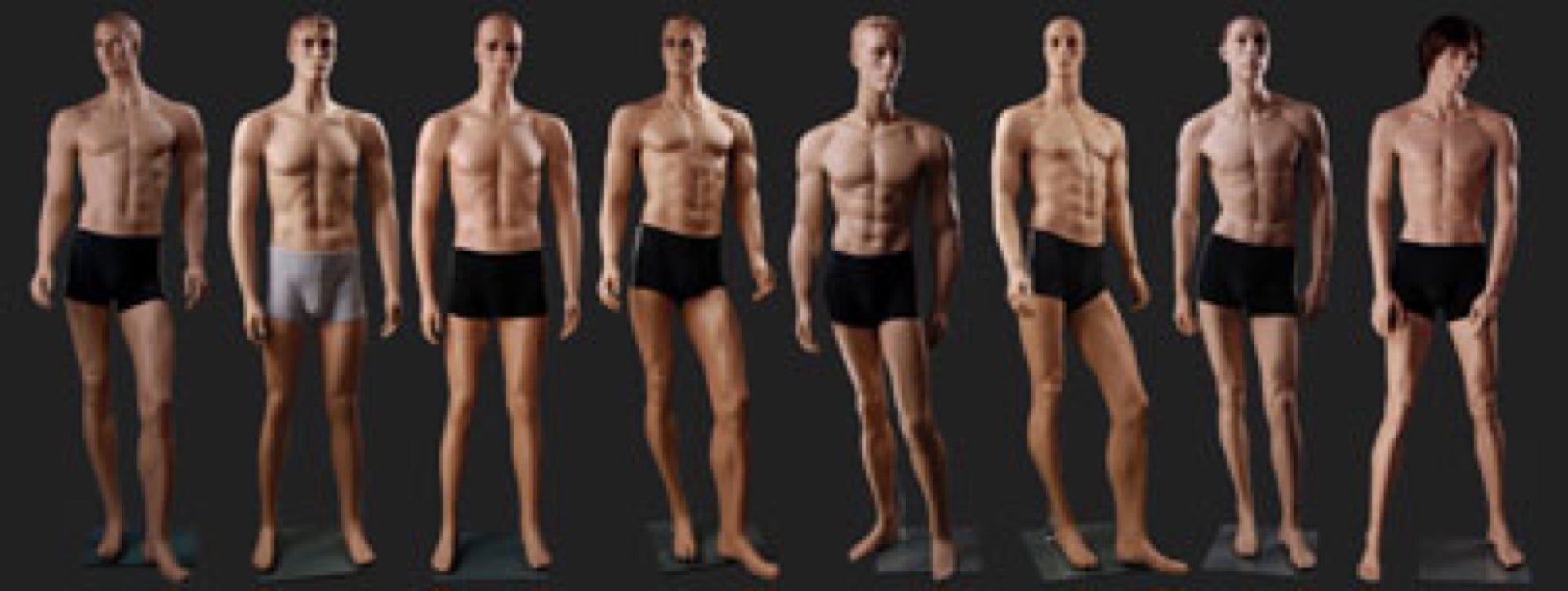 Разные мужские телосложения